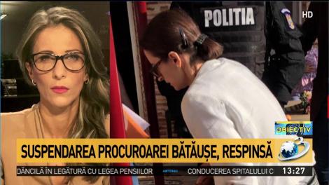 Suspendarea a procuroarei bătăuşe, respinsă