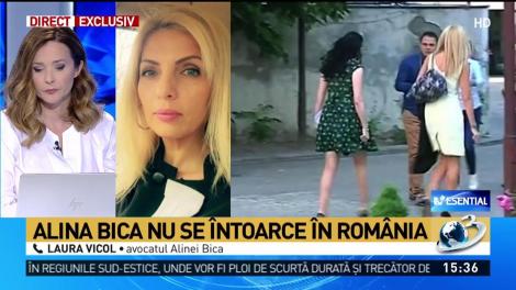 Alina Bica nu se &icirc;ntoarce &icirc;n Rom&acirc;nia. Vrea să ceară azil politic &icirc;n altă țară