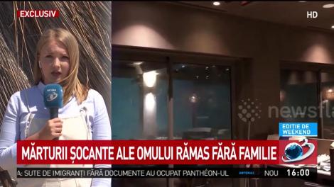 Primele imagini cu bărbatul rămas fără familie &icirc;n Grecia. Mărturiile șocante ale omului