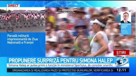 Simona Halep ar putea primi o funcție în ministerul Tineretului și Sportului