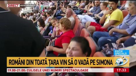 Imagini în direct de pe Arena Naţională. Fanii o aşteaptă pe Simona Halep