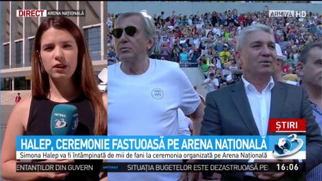 Halep, ceremonie fastuoasă pe Arena Naţională