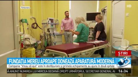 Fundaţia Mereu Aproape donează aparatură modernă
