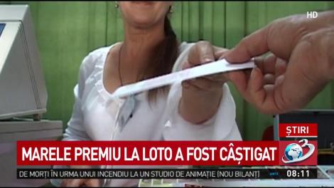 Marele premiu la loto a fost câșigat