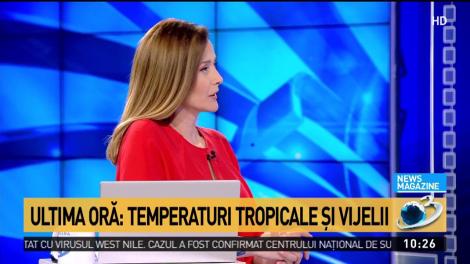 VREMEA. Temperaturi tropicale și vijelii