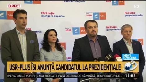 Alianța USR-PLUS anunță candidatul la prezidențiale