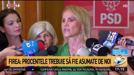 Gabriela Firea, la finalul CExN: „M-am retras pentru că e importantă opinia colegilor din organizaţii. O susţin pe Dăncilă”