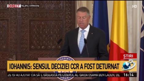 Klaus Iohannis, atac la Putere: „Majoritatea PSD și ALDE sunt împotriva voinței cetățenilor români”