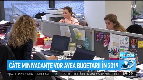 Câte minivacanţe vor mai avea bugetarii în 2019. Zile libere anunțate de Guvern până la finalul anului