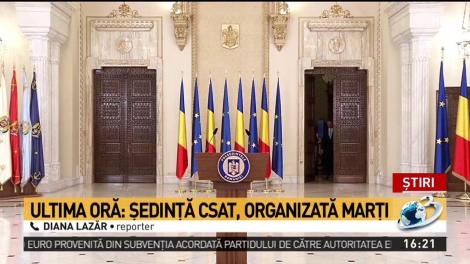 Ședința CSAT, convocată de Klaus Iohannis pentru ziua de marți