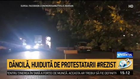 Viorica Dăncilă, huiduită de protestatarii #Rezist