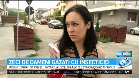 Zeci de oameni gazaţi cu insecticid &icirc;n Popeşti Leordeni