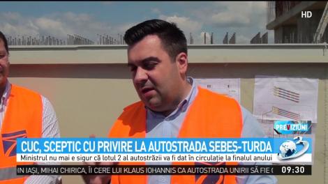 Cuc, sceptic cu privire la autostrada Sebeş-Turda