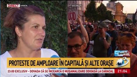 Mii de persoane au ieșit să protesteze în Capitală după tragedia din Caracal. Oamenii cer să se facă dreptate pentru Alexandra