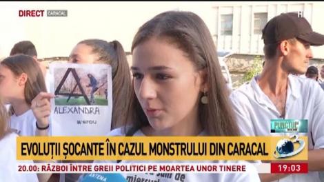 Colegii Alexandrei protestează în stradă la Caracal