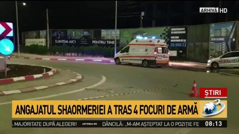 Clipe de groază &icirc;n Capitală! &Icirc;mpușcături la o shaormerie &icirc;n toiul nopții