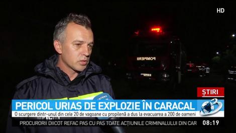 Pericol uriaș de explozie la Caracal. Aproximativ 200 de persoane au fost evacuate