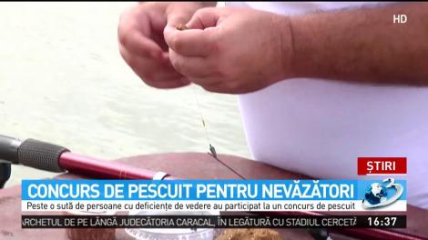 Concurs de pescuit pentru nevăzători la Galaţi