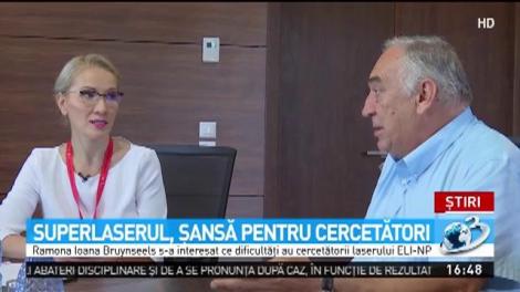 Ramona Ioana Bruynseels, &icirc;n vizită la Măgurele: Avem cel mai puternic laser din lume!