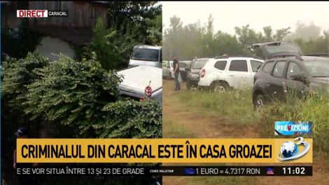 Gheorghe Dincă se află în locuința din Caracal. Criminaliștii au găsit oase în vegetație