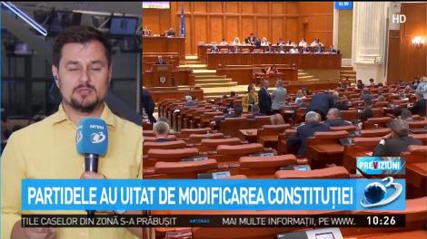 Partidele au uitat de modificarea constituţiei