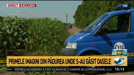 Primele imagini din pădurea unde s-au găsit oasele