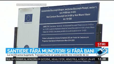 Şantiere fără muncitori şi fără bani