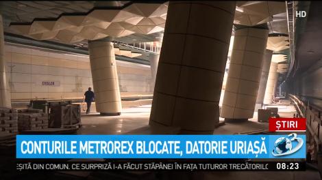 Conturile Metrorex blocate, datorie uriaşă