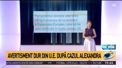 Avertisment dur din U.E. după cazul Alexandra