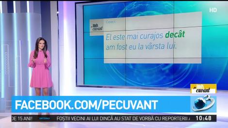 "El e mai atent ca/dec&acirc;t ea." Cum e corect?