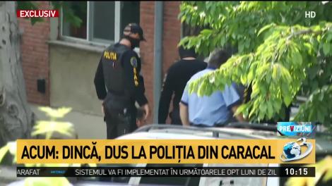 Noi imagini cu Gheorghe Dincă, la poliția din Caracal