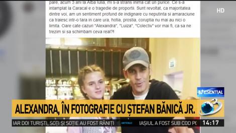 Alexandra, în fotografie cu Ştefan Bănică jr.