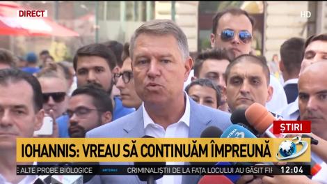 Klaus Iohannis, în Piaţa Universităţii, la lansarea campaniei de strângere de semnături: „PSD a dus România aproape de eșec”