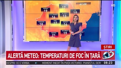 Alertă meteo. Temperaturi de foc &icirc;n țară &icirc;n perioada 11-13 august