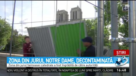 Zona din jurul Notre Dame, decontaminată