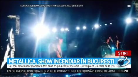 Metallica, show incendiar &icirc;n București! Americanii au adunat peste 50.000 de oameni pe Arena Națională
