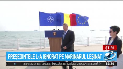 Cum a reacționat Iohannis c&acirc;nd un militar american care participa la ceremoniile de Ziua Marinei a leșinat