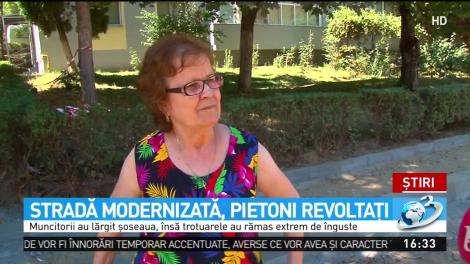 Stradă modernizată, pietoni revoltaţi