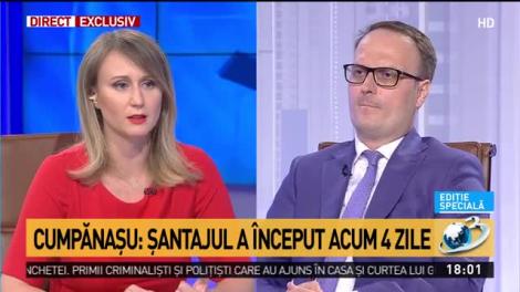 Filmul șantajului familiei Alexandrei Măceșanu. Alexandru Cumpănașu: Totul a &icirc;nceput acum patru zile. Telefoanele părinților Alexandrei nu erau interceptate