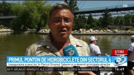 A fost inaugurat primul ponton de hidrobiciclete din sectorul 6