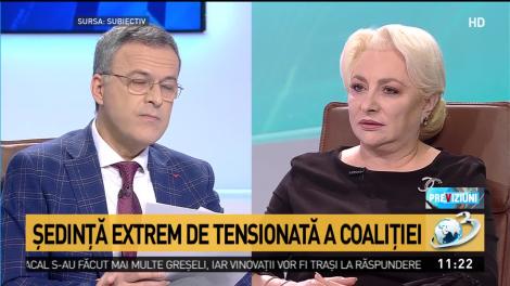 Viorica Dăncilă: Dacă ALDE va pleca din coaliție, voi căuta voturi în Parlament pentru a avea voturile necesare guvernării