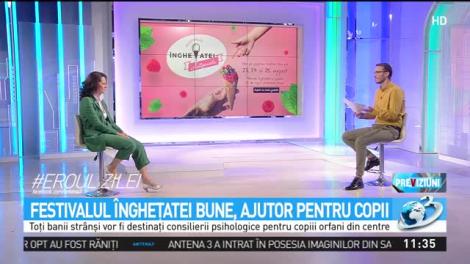 Oana Iosip, despre Festivalul &Icirc;ngheţatei Bune pentru copiii orfani