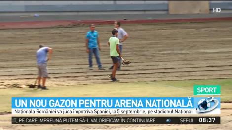 Gazon nou pe Arena Naţională. Naţionala României va juca împotriva Spaniei, pe 5 septembrie