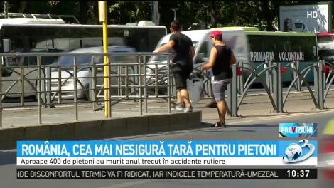 Rom&acirc;nia, cea mai nesigură ţară pentru pietoni şi biciclişti