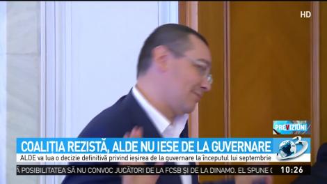 Coaliţia rezistă, ALDE nu iese de la guvernare