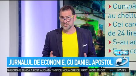 Jurnalul de economie, cu Daniel Apostol. Cum să nu mai cheltuiţi mult când mergeţi la cumpărături