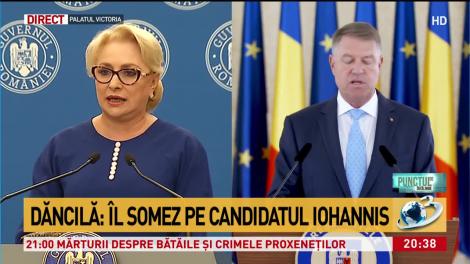 Premierul Viorica Dăncilă reacționează la atacul lui Iohannis