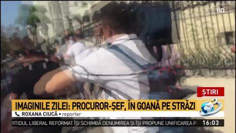 Imaginile Zilei. Șeful procurorilor din Caracal, audiat la Secţia de investigare a infracţiunilor din Justiţie. Cătălin Zăvoianu a început să fugă când i-a văzut pe jurnaliști