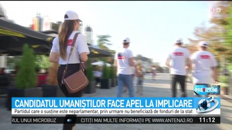 Candidatul umaniştilor face apel la implicare