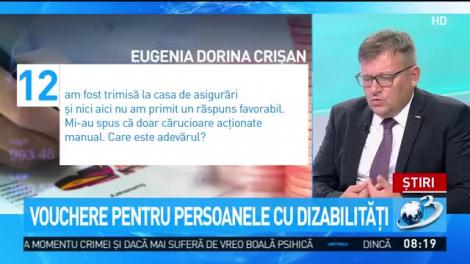 Vouchere pentru persoanele cu dizabilităţi